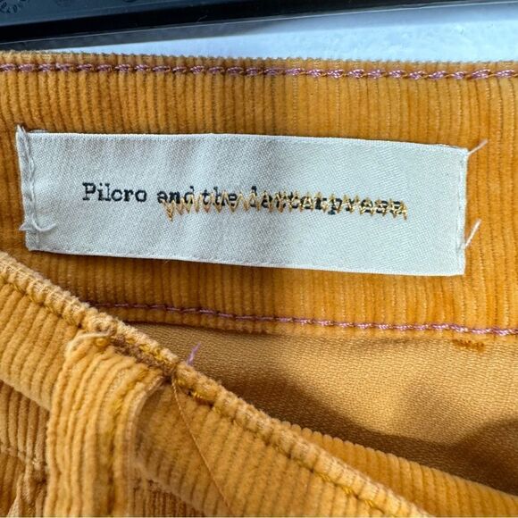 Anthropologie police corduroy mustard pants size 27 - Picture 3 of 5